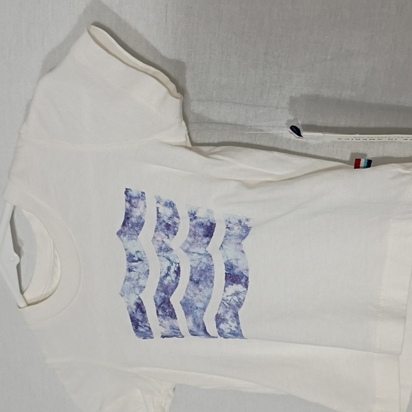 NWT Sol Angeles Baby Cream and Blue Wave Short Sleeve Tee Sz 6-12 Month USA Made - Picture 2 of 8